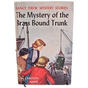 Vintage 1964 Nancy Drew #17 The Mystery of the Brass Bound Trunk Hardcover